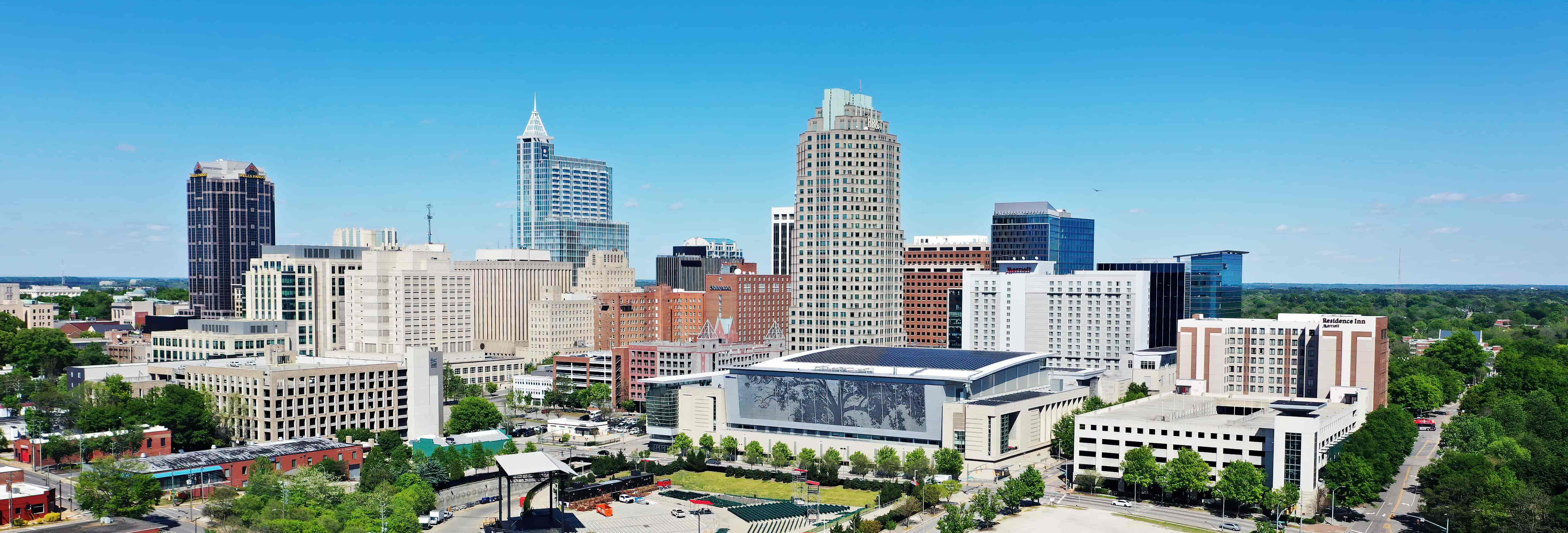 Aerial-photo-of-Raleigh-Convention-Center